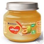 Puree Milupa fruit for children from 6 months 100g glass jar