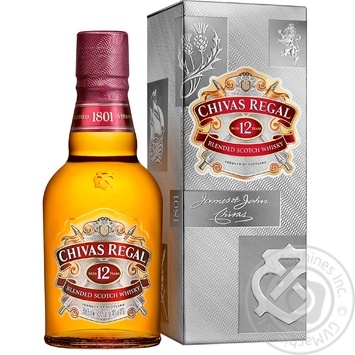 Chivas Regal 12YO Blended Scotch Wisky 375ml gift box - buy, prices for MegaMarket - photo 2