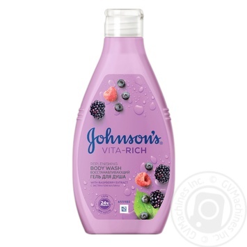 Гель для душу JOHNSON'S Body Care Відновлюючий з ароматом лісових ягід 250мл купити, ціни на МегаМаркет - фото 1