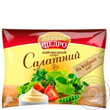 Майонезний соус Щедро Салатний 30% 190г купити, ціни на МегаМаркет - фото 1