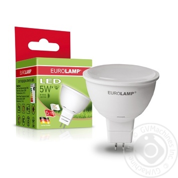 Лампа Eurolamp LED ЕКО D SMD MR16 5W 3000K GU5.3 купити, ціни на МегаМаркет - фото 1