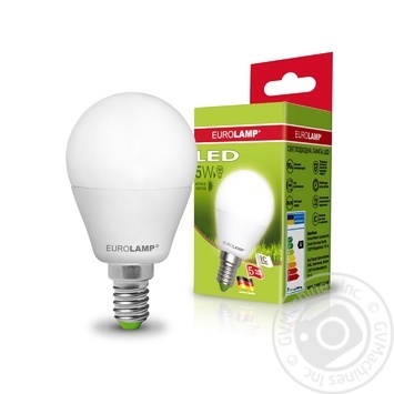 Лампа Eurolamp LED ЕКО G45 5W 3000K E14 купить, цены на МегаМаркет - фото 1