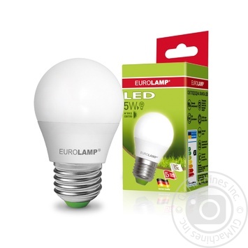 Лампа Eurolamp LED ЕКО G45 5W 3000K E27 купить, цены на МегаМаркет - фото 1