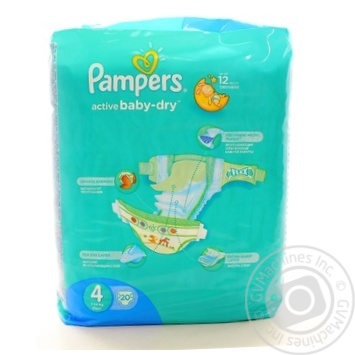 Diapers Pampers Active Baby-Dry 4 Maxi 8-14kg 20pcs - buy, prices for NOVUS - photo 2