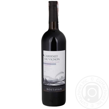 Вино Bostavan Cabernet Sauvignon красное сухое 12% 0,75л купить, цены на МегаМаркет - фото 1