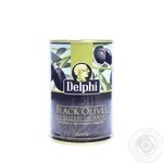 Оливки Delphi p кісточкою в росолі ж/б 425мл х24