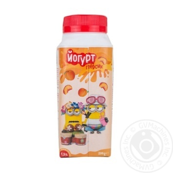 Minions peach yogurt 1.5% 200g - buy, prices for MegaMarket - photo 3