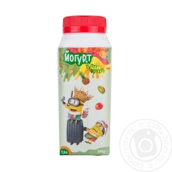 Йогурт Despicable Ме Тутти-Фрутти питьевой 1,5% 200г купить, цены на МегаМаркет - фото 2