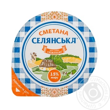 Selyanske Sour Сream 15% 350g - buy, prices for MegaMarket - photo 2