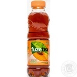 Напій Fuzetea Чорний чай зі смаком персика негазований 0,5л