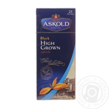 Tea Askold black packed 25pcs 50g cardboard packaging - buy, prices for MegaMarket - photo 1