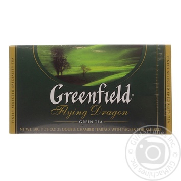 Чай Greenfield зеленый Flying Dragon 25шт*2г купить, цены на МегаМаркет - фото 3
