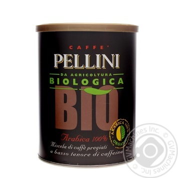 Кофе молотый Pellini BIO Arabica100% Tin натур ж/б 250г