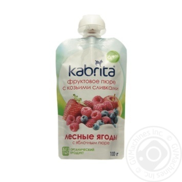 Пюре Kabrita лісові ягоди з яблучн пюре коз/вершк 100г купити, ціни на МегаМаркет - фото 1
