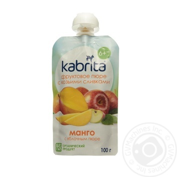 Пюре Kabrita манго с яблочным пюре 100г купить, цены на МегаМаркет - фото 1