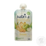 Пюре Kabrita банан з печивом і яблучним пюре 100г