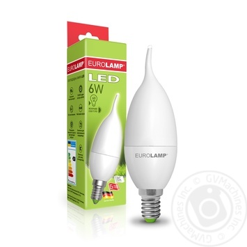 Лампа Eurolamp ЕКО серія "D" Candle on Wind 6W E14 4000K купити, ціни на МегаМаркет - фото 1