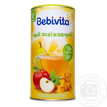Чай Бебивита Освежающий детский быстрорастворимый с фруктами и мелиссой с 6 месяцев 200г купить, цены на МегаМаркет - фото 1