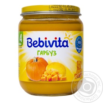Пюре овочеве Bebivitа гарбуз 125г купити, ціни на МегаМаркет - фото 1