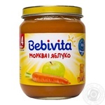 Bebivita for children from 4 months apple-carrot pure 125ml