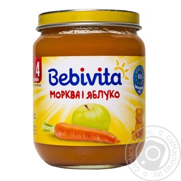 Пюре Bebivita Морковь и яблоко 125г купить, цены на МегаМаркет - фото 1