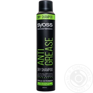 Шампунь сухий Syoss Anti Grease для схильного до жирності волосся 200мл купити, ціни на МегаМаркет - фото 1
