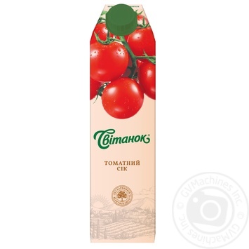 Svitanok tomato juice with pulp 0,95l - buy, prices for MegaMarket - photo 1