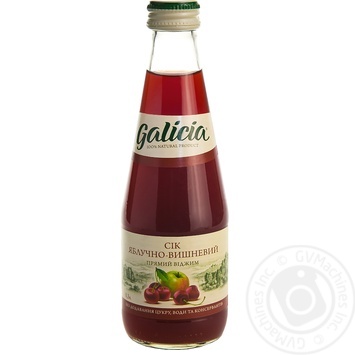 Galicia apple-cherry juice 0,3l glass - buy, prices for MegaMarket - photo 2