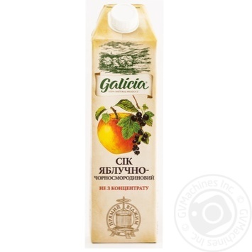 Galicia apple-black currant juice 1l - buy, prices for MegaMarket - photo 2