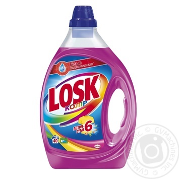 Средство Losk Active-Zyme 6 Цвет для стирки 2л купить, цены на МегаМаркет - фото 1