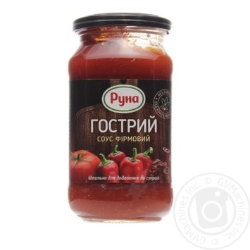Соус гострий фірмовий Руна 485г купити, ціни на МегаМаркет - фото 3