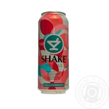 Low-alcohol sparkling drink Shake Tequila Sombrero 7%alc. 500ml - buy, prices for NOVUS - photo 1