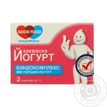 Закваска сухая Good Food Бифидокомплекс 2пак*1г купить, цены на МегаМаркет - фото 1
