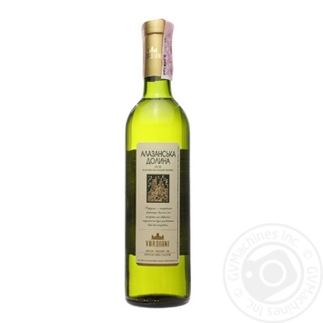 Wine Vardiani Alazani valley white semisweet 11% 750ml glass bottle Ukraine - buy, prices for MegaMarket - photo 1