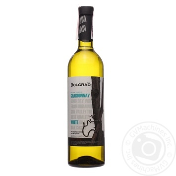 Wine Bolgrad white dry 10-13% 750ml glass bottle Ukraine - buy, prices for MegaMarket - photo 1