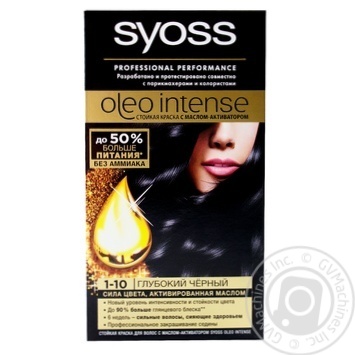 SYOSS OLEO INTENSE Deep Black Hair Cream-Dye - buy, prices for MegaMarket - photo 5