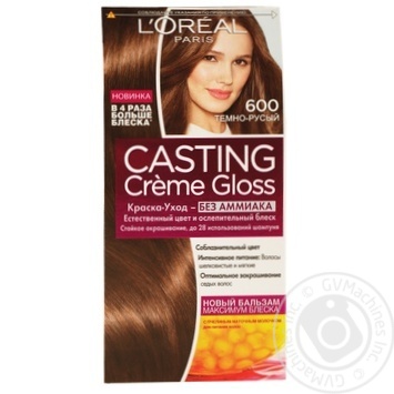 Краска-уход для волос L'Oreal Casting Creme Gloss 600 Темно-русый без аммиака купить, цены на МегаМаркет - фото 1