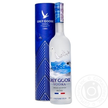 Горілка Grey Goose в тубусі 40% 0,75л - купити, ціни на МегаМаркет - фото 1