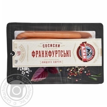 Alan frankfurtski sausages 320g - buy, prices for MegaMarket - photo 1