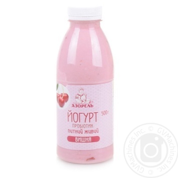 Azorel cherry 4% yogurt 500g - buy, prices for MegaMarket - photo 1
