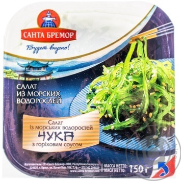 Santa Bremor Chuka with nut sauce seaweed salad 150g - buy, prices for MegaMarket - photo 3