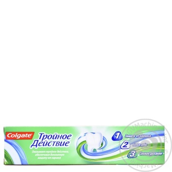 Зубна паста Colgate Потрійна Дія Натуральна м’ята 150мл купити, ціни на МегаМаркет - фото 6
