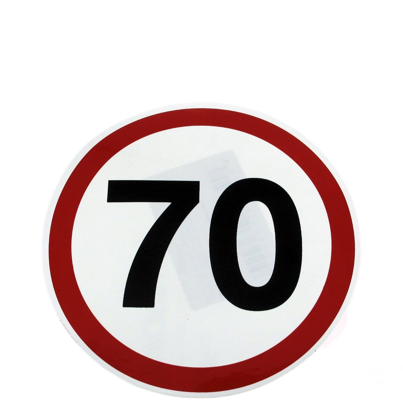 

Наклейка знак 70 13см