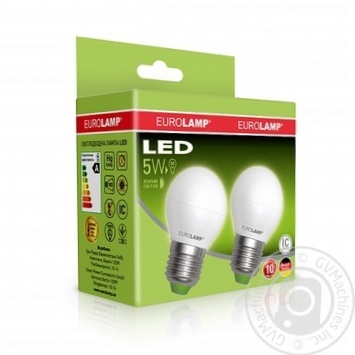 Промо-набір EUROLAMP LED ЕКО G45 5W E14 4000K акція "1+1" купити, ціни на МегаМаркет - фото 1