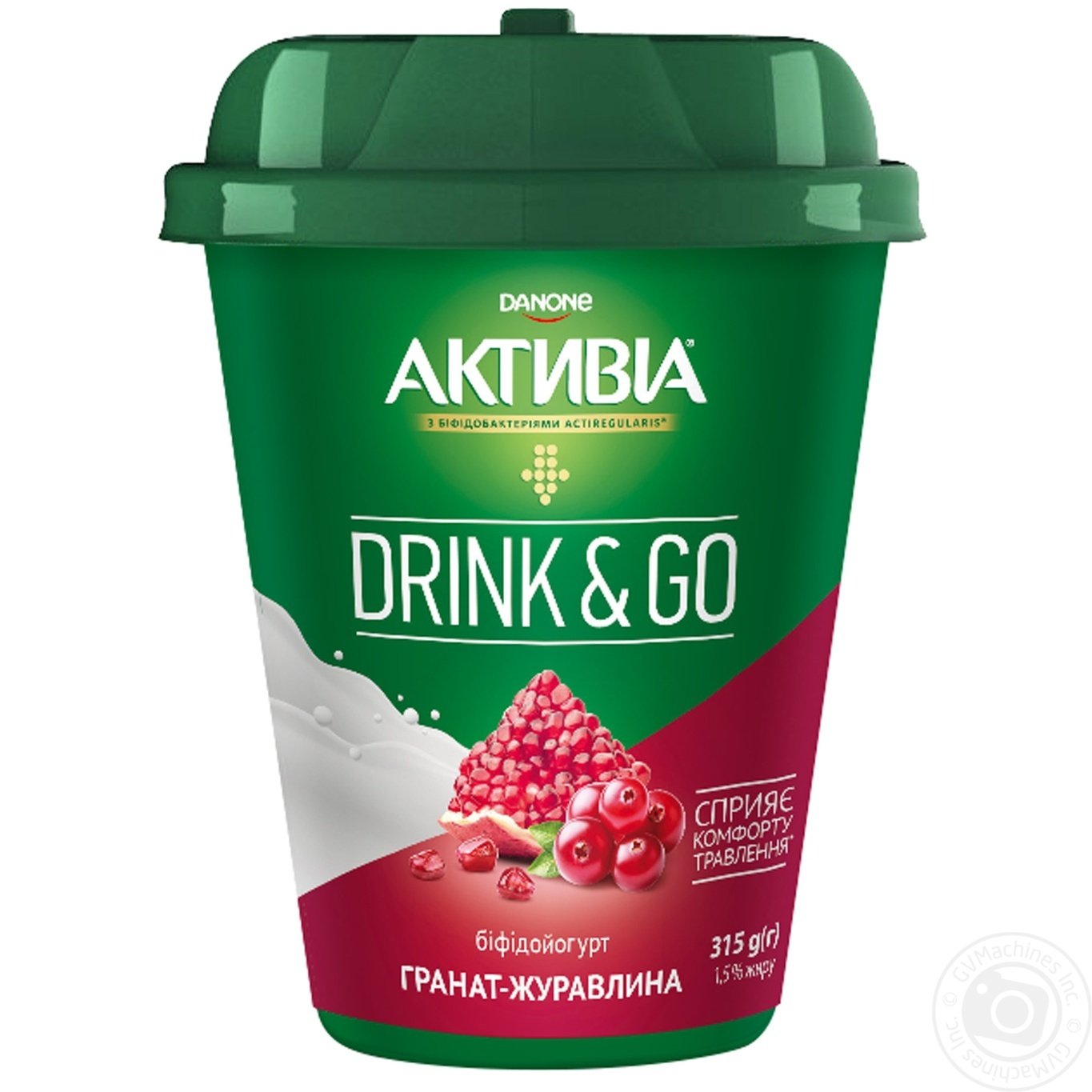 

Бифидойогурт Danone Активиа Гранат-Клюква питьевой 1,5% 315г