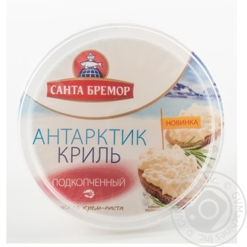 Крем-паста Санта Бремор Антарктик-Криль Підкопчений 150г купити, ціни на МегаМаркет - фото 1
