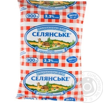 UHT milk Selyanske 3.2% 900g - buy, prices for MegaMarket - photo 2