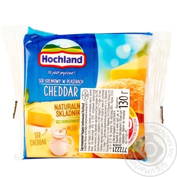 Hochland Cheddar processed cheese 40% 130g - buy, prices for MegaMarket - photo 1