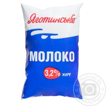 Молоко Яготинское пастеризованное 3.2% 900г купить, цены на МегаМаркет - фото 1