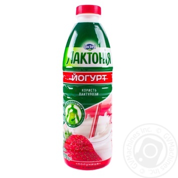 Йогурт з наповнювачем Лактонія полуниця з лактулозою 1.5% 870г купити, ціни на МегаМаркет - фото 1
